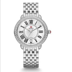 Michele serein mid diamond watch